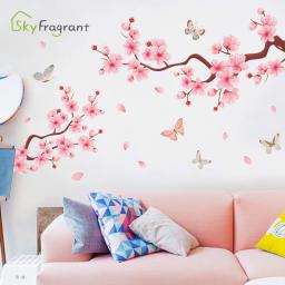 Elegante adesivo de parede flor ramo auto-adesivo adesivos sala de estar fundo decoração do quarto decoração da sua casa decoração do quarto - Image 1