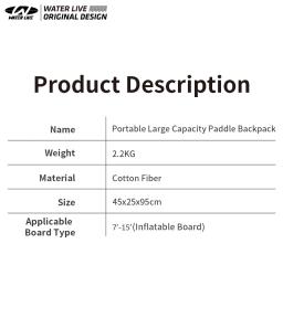 Água ao vivo surf pá mochila portátil polia de grande capacidade mochila esportes aquáticos saco com zíper ultraleve saco à prova dultralight água - Image 2