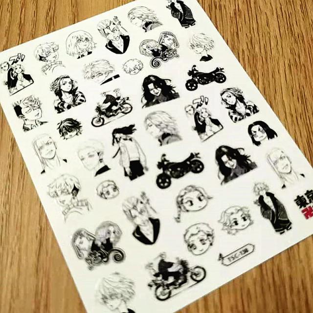 Decalque 3D Tokyo Revengers: Slider Auto Adesivo DIY para Decoração e Ferramentas TSC 347