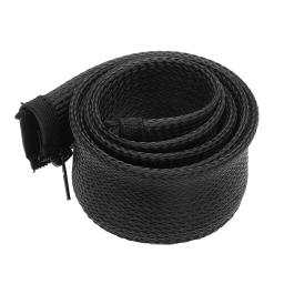 Manga de cabo flexível com zíper, organizador de gerenciamento de cabos com trança, proteção de fio isolado, preto, branco e cinza, 1m, 25mm, dropshipping - Image 4