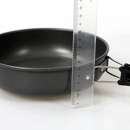 Panela exterior antiaderente portátil, frigideira de acampamento Panelas únicas, utensílios de alumínio, cozinha de viagem de caminhada - Image 5