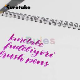 Kuretake zigfudebiyork disponível em 48 cores, ponta de pincel rígido flexível, tinta de tintura à base de água, ótimo para gravação de pincéis e aquarela - Image 4