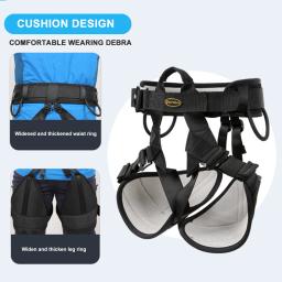 Xinda esportes ao ar livre escalada arnês cintura suporte metade do corpo queda proteção cinto de segurança rappelling equipamentos escalade - Image 1