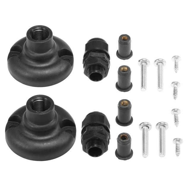 Kit de Montagem para Toldo de Canoagem Kayak Canopy com Acessórios para Barco e Canoa, Proteção Solar e Contra Água, Novo, MH17098 - 1 Par