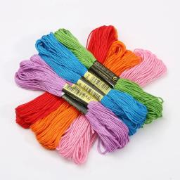 Novelo de algodão para costura, peças de fios multicoloridos, para costura, lavagem de bordado, kit de costura, faça você mesmo - Image 5