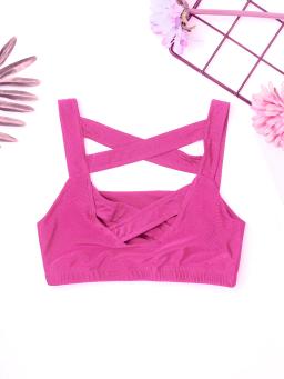 Crianças meninas dança workout outfits sutiã de cor sólida + shorts activewear terno para adolescentes yoga esportes ginásio desempenho roupas - Image 4