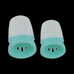 Multifuncionais dedais de silicone para costura, oco, respirável manga de dedo protetora, DIY artesanato acessórios - Image 5