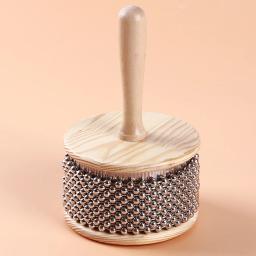 Mini instrumento de percussão educacional precoce para crianças, brinquedo musical, chocalho do bebê, brinquedos de mão, kabassa, novo - Image 3