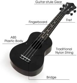 Ukulele com 21 cores, ukulele de 6 cores para iniciantes e crianças, instrumento musical havaiano de arranque uke para presente - Image 3