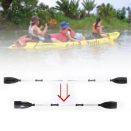1 conjunto de pás de caiaque destacável alta dureza dupla cabeça pá liga de alumínio longa duração barco inflável jangada remos para o rio - Image 4