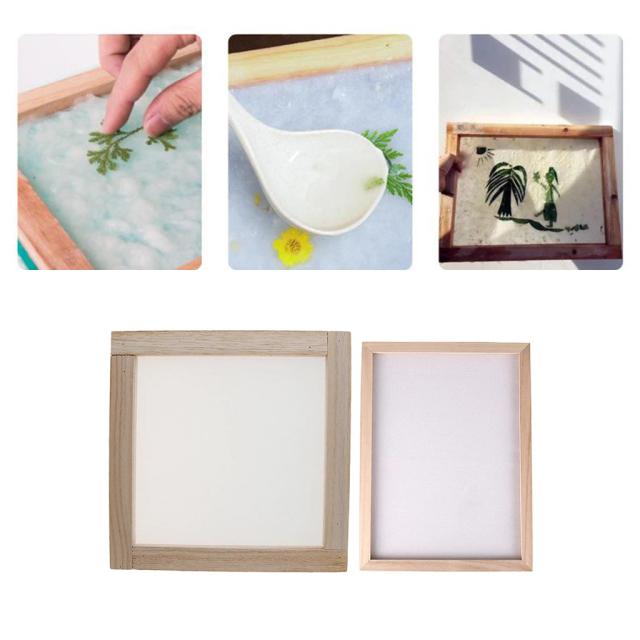 Kit Completo para Fabricação de Papel Retrô com Molduras, Flores Secas e Ferramentas de Artesanato DIY