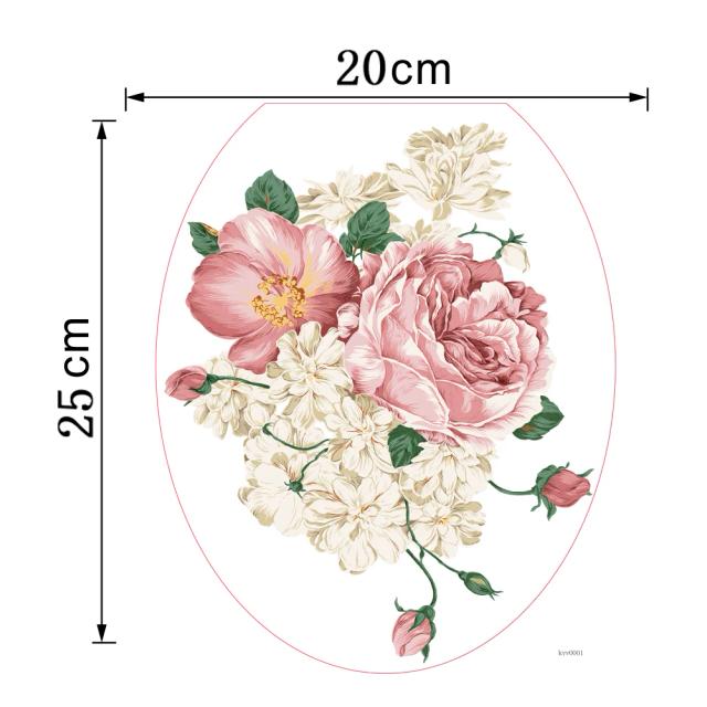 Adesivo Floral em PVC para Decoração de Paredes, Geladeiras e Armários - Vinhas e Flores DIY para Presentes Criativos