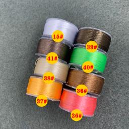 Linha bordada do poliéster para o brinquedo artesanal da boneca, características faciais, brilho alto, poliéster brilhante, 120D, 2, 100m - Image 2