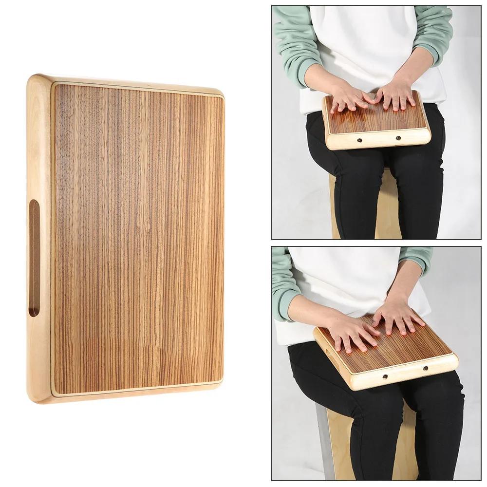 Ammoon compacto viagem cajon mão plana tambor de madeira persuession instrumento adequado para a prática do sentido do ritmo - Image 1