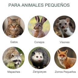 PawHut-Gaiola de Metal com Alça, 2 Portas, Armadilha para Animais Vivos, 100x25x28 cm, Verde Escuro, Coelhos - Image 5