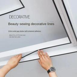 Auto-adesivo belo metal sideline bela fita costura teto doméstico sala de estar gesso linha decorativa borda arte - Image 2