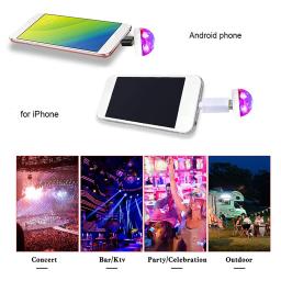 Mini luz de discoteca usb, lâmpada led mágica ativada por som, atmosfera de luz para palco, iluminação para casa, festa de aniversário, festa - Image 3