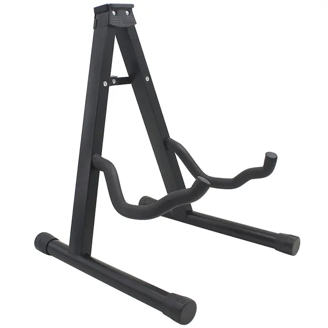 Suporte Portátil Dobrável em Alumínio para Guitarra, Baixo, Ukulele, Violino e Violoncelo