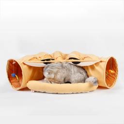 Tapete universal para gatos, brinquedo para animais de estimação, túnel do jogo, ninho do gato, removível, lavável, almofada para cães gatinhos, brinquedo quatro estações - Image 6