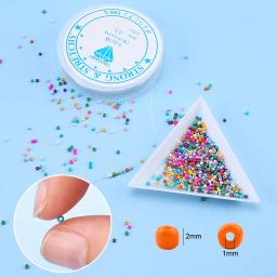 Beads Seed Beads Set para Fazer Jóias, Kit Beads, Pulseiras, colar, anel, DIY Art, Artesanato Artesanal, 2mm, 20000PCs - Image 4