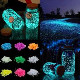 Brilham na Areia Fluorescente Do Aquário Escuro, Partículas Luminosas Do Aquário, Decoração, 10g - Image 3