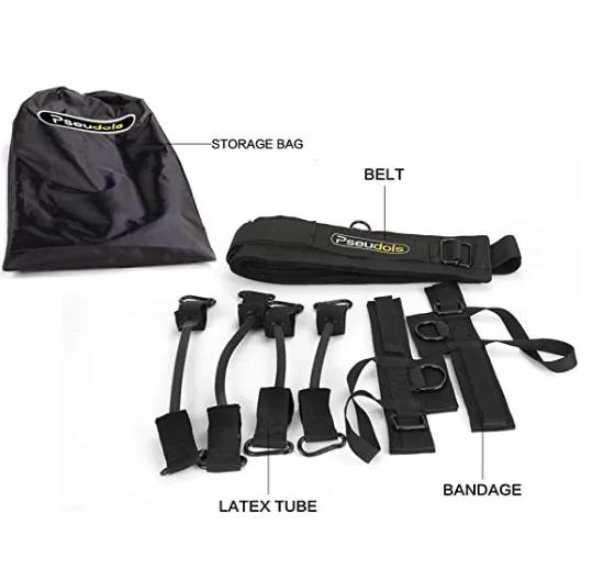 Aptidão bounce trainer puxar corda basquete futebol corrida vertical saltar treinador faixas da resistência pernas força agilidade trem - Image 1