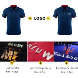 Polo esportivo personalizável com logotipo da empresa, bordado e design pessoal, fibra respirável e de secagem rápida masculino e feminino, 100% fibra - Image 6