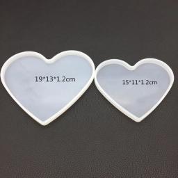 Molde de silicone para artesanato, faça você mesmo, nuvem, quadrado, elipse, coração, redondo, epóxi, decoração, base de molde - Image 6