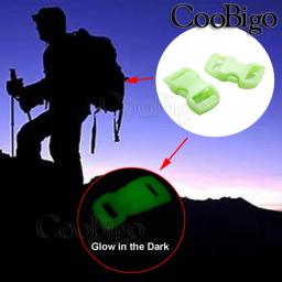 3/8 ''paracord clipe pára-quedas 550 corda brilho no escuro paracord pulseira fivela clipe ao ar livre mochila webbing acessórios diy - Image 6