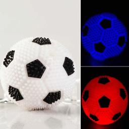 Crianças led luz bola bouncy piscando futebol brilhante som squeaky brinquedos para crianças - Image 5
