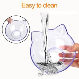 Tigela de gato antiderrapante transparente com base de suporte, Pet Food e alimentadores de água, Alimentadores de gatos e cães - Image 5