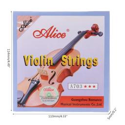 Cordas de violino alice a703, para tamanho completo 1/8 1/4 1/2 3/4 4/4 - Image 1