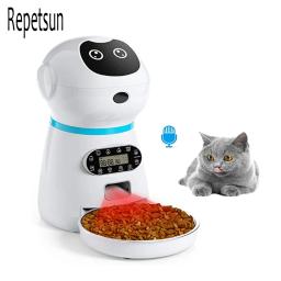 Alimentador automático do animal de estimação 3.5l dispensador de comida inteligente para cães gatos parcela controlador voz programável temporizador tigela suprimentos para animais estimação - Image 1