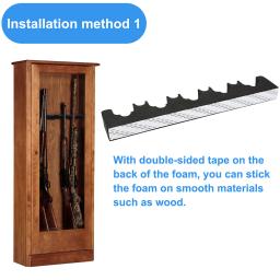Multifuncional Foam Gun Rack, Barril Rifle Portátil, Tira Magnética, Acessórios de Caça, Indoor e Outdoor, Wall Mount, EVA Gun Holder - Image 4