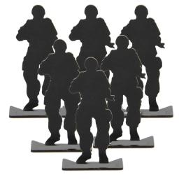 80x44mm treinamento de caça praticando alvo paintball metal tiro alvo (6 unidades/pacote) - Image 1