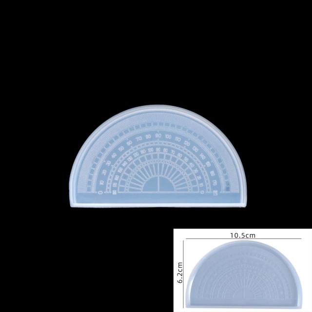Régua de Ângulo Direito em Silicone para Molde de Resina Epóxi - Ferramentas DIY de Artesanato e Criação de Jóias com Moldes de Fundição Triangulares