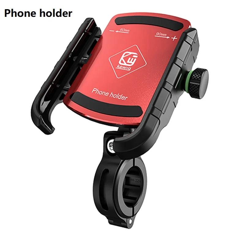 Suporte de celular para motocicleta com qc 3.0, carregador usb sem fio, para iphone 12 11 x samsung com gps - Image 1