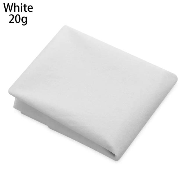Tecido Fusível Leve para Costura - Forro Adesivo Interlining Preto e Branco 100x100cm