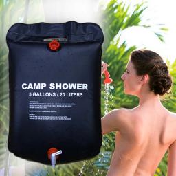 20l acampamento saco de chuveiro energia solar aquecida dobrável ao ar livre saco de banho viagem caminhada natureza escalada portátil saco de água - Image 4