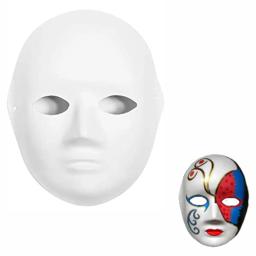 5 pacote de papel mache máscaras reutilizáveis aldult crianças criar artístico artesanato decoração da parede teatro festa de halloween cosplay masquerade - Image 4