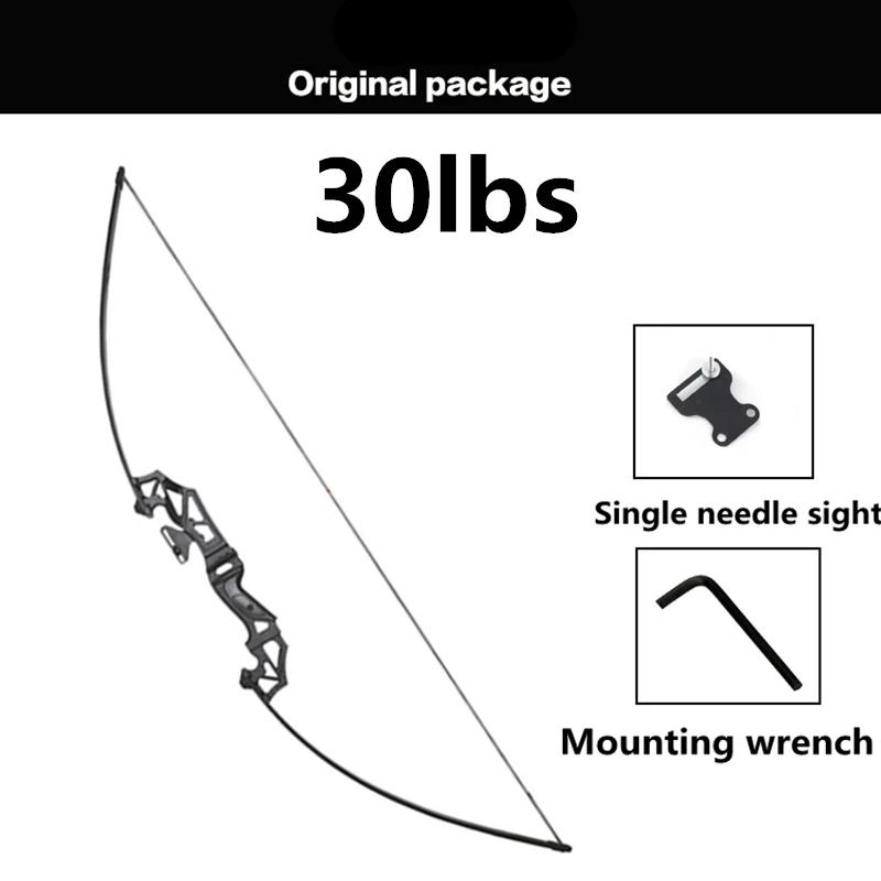 Novo arco recurvo profissional de 30-50 lbs, poderoso arco de flecha de caça arquearia para caça ao ar livre, arco reto, tiro com arco, esportes - Image 1
