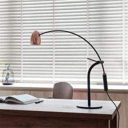 Luminária de mesa com braço longo ajustável, design nórdico, base de mármore, ouro rosa, abajur, luz para escritório de estudo, luminárias led - Image 5