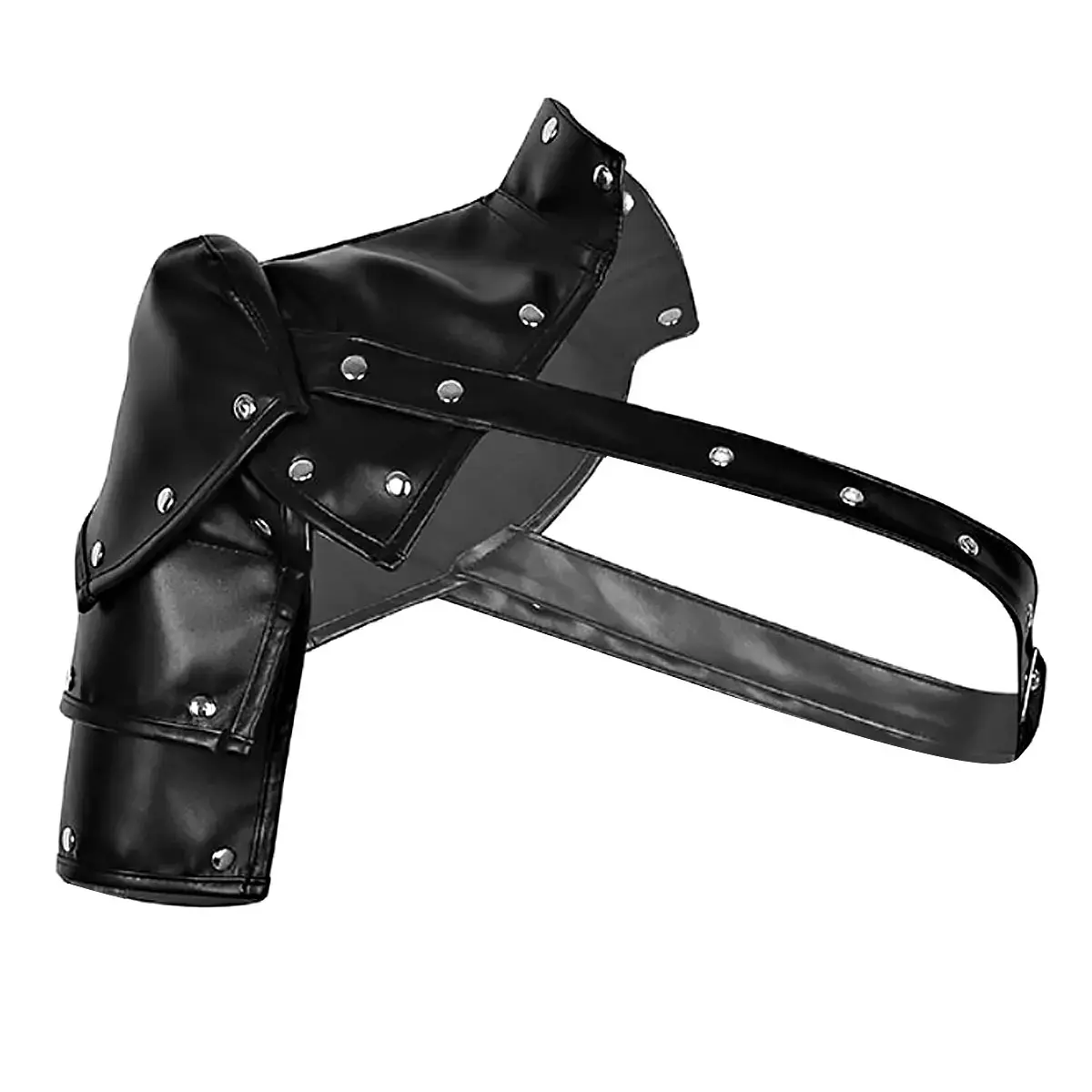 Armadura Medieval Ajustável Único Ombro para Adulto, Falso Couro, Steampunk Gótico, Traje de Halloween, Guerreiro Cosplay, Acessórios - Image 1