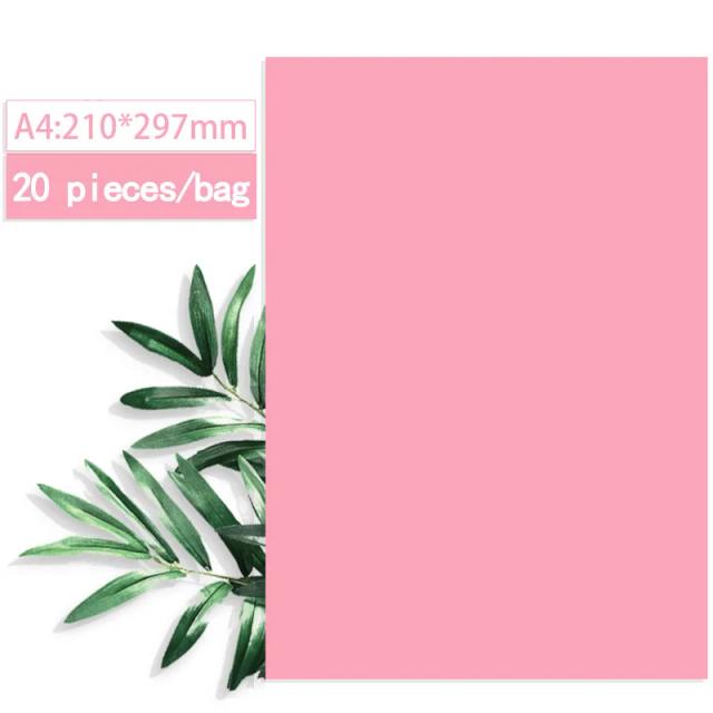Papel Colorido Dupla Face 70g para Impressão DIY - 20 Folhas Artesanais para Crianças