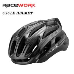 RACEWORK-Capacete leve de bicicleta para homens e mulheres, chapéu de equitação City Light integrado, XC T800 - Image 2