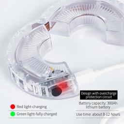Bicicleta LED roda luz, cubo da cauda dianteira bicicleta, falou lâmpada, 1 lâmpada com 7 cores, 18 modos, recarregável, crianças equilíbrio - Image 6