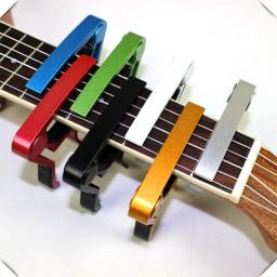 Universal Alumínio Capo para Guitarra Acústica, Transposição Clip, Ukulele, Clipes Transparentes, Guitar Acessórios Peças - Image 1