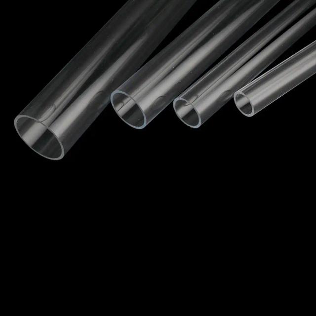 Tubo Acrílico Transparente para Irrigação de Aquário - Variações de 20 a 40mm, 48 a 50cm e Pacote com 10 Unidades