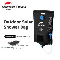 Naturehike-chuveiro móvel ao ar livre, 20L pendurado estilo water bag, camping portátil, 3 horas de aquecimento solar, banheira aquecida com chuveiro - Image 1
