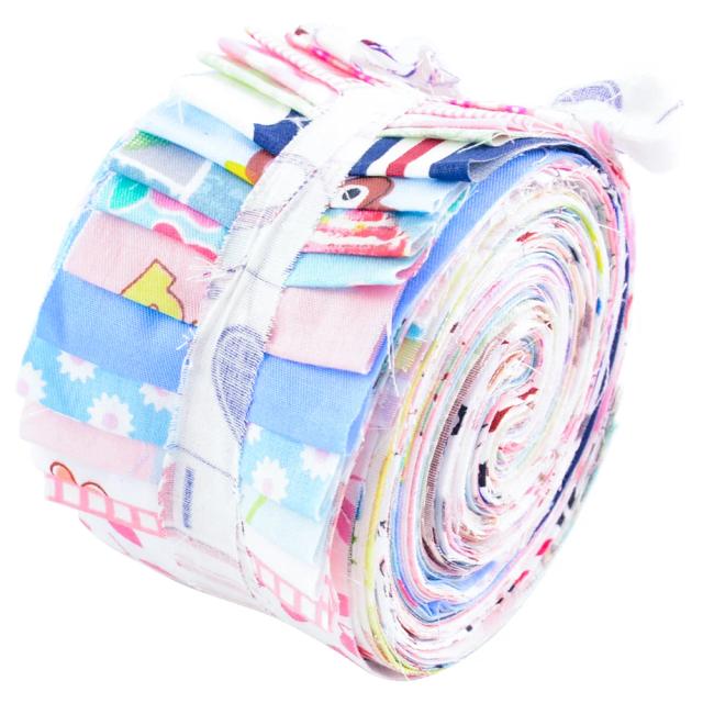 Teramila Rolo de Algodão para Costura e Artesanato - 40 a 60 Peças para Acolchoados, Patchwork e Bordado